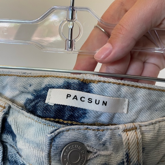 BLEACHED PACSUN JEANS SIZE 24 - Picture 3 of 5